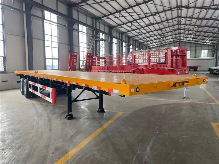 Best Price Hot Salling 3 Axle Flatbed Truck Semi Trailer For Sale